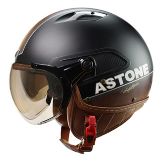 Astone CJ300 安全帽 CJ300 AR7 平黑咖 內藏墨鏡 半罩 全可拆洗 W鏡片 飛行帽《比帽王》