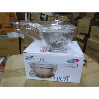 亞美 YAMA GLASS POT 耐熱食器側柄玻璃沖泡壺/泡茶壺 附不銹鋼濾網 耐熱食器側柄玻璃沖泡壺300ml
