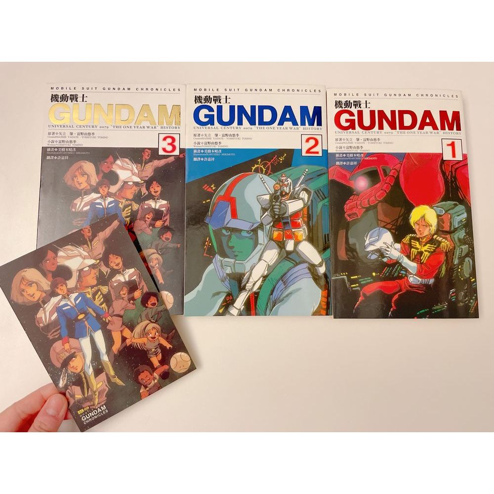 🎀二手書🎀 機動戰士 鋼彈 0079 全套 小說 書卡 GUNDAM 三本合售 富野由悠季 矢立肇 美樹本晴彥