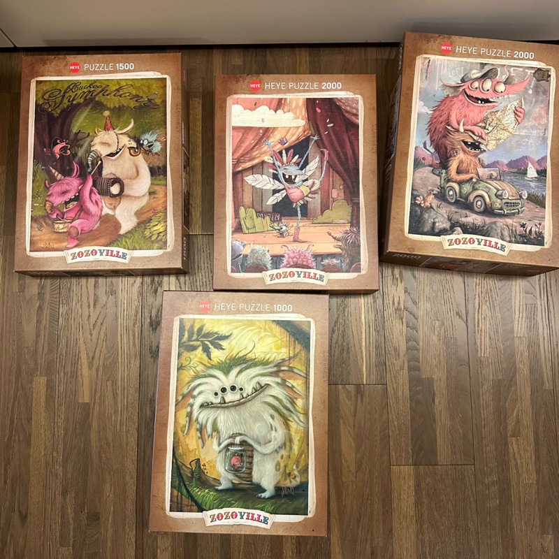 (二手）雷諾瓦Heye怪獸拼圖 1000/1500/2000片🧩