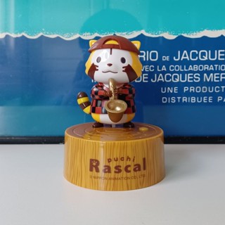 【拾元家託售品】全新7-11小小浣熊Puchi Rascal搖擺音樂公仔-潮流薩克款式