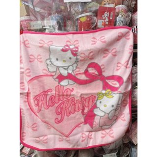 ♥小公主日本精品♥ Hello kitty 毛毯 單人毯 冷氣毯 愛心緞帶 蝴蝶結圖樣 ~ 8