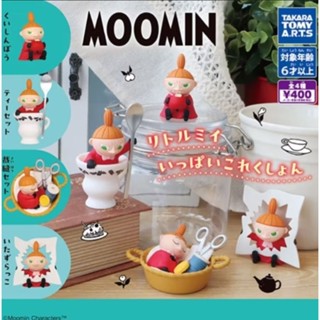 嚕嚕米小不點公仔 扭蛋 轉蛋 小不點吃蘋果 MOOMIN TAKARA TOMY