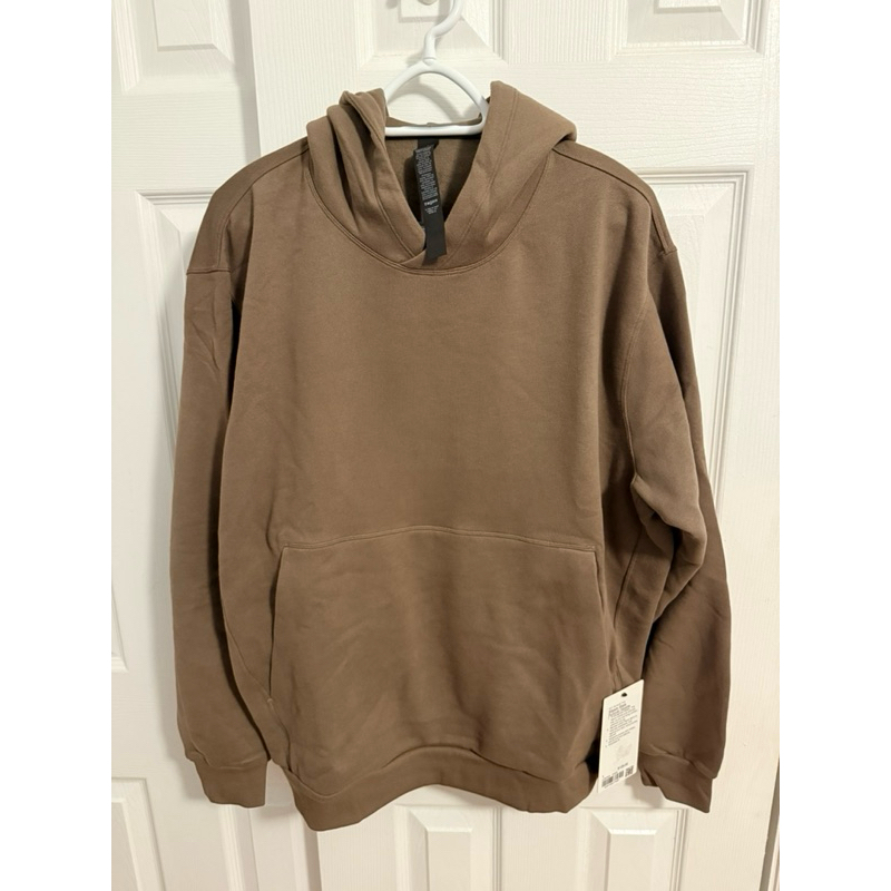 LULULEMON STEADY STATE PULLOVER HOODIE 咖啡土色 刷毛 帽T 全新 L號 正品