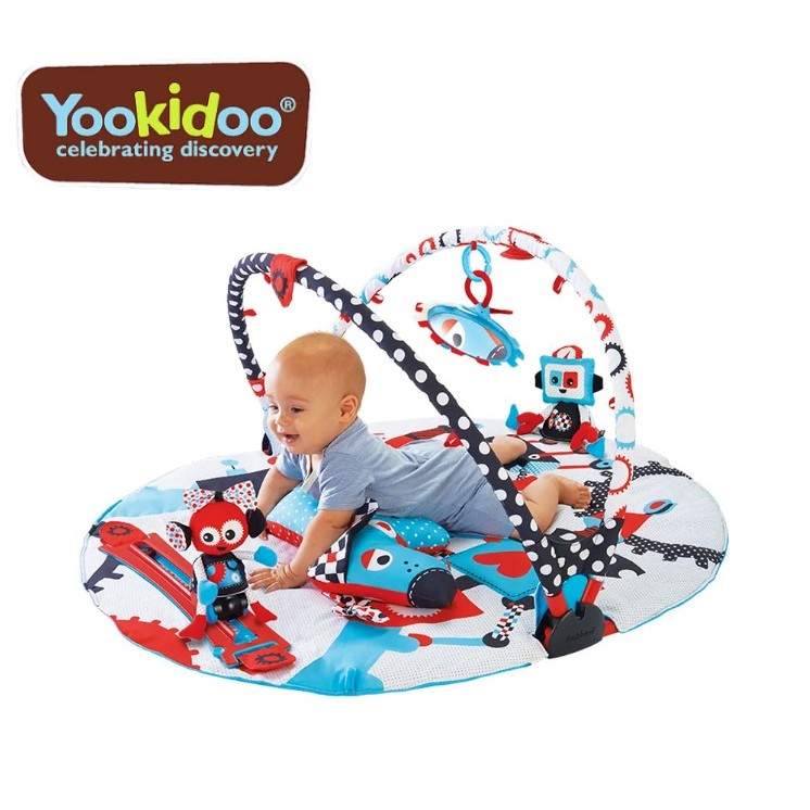 👶👶👶[爵士大叔]免運_以色列 Yookidoo 科幻基地健力遊戲墊/健力架_二手8成新_便宜讓出汐止車站可以小議!!