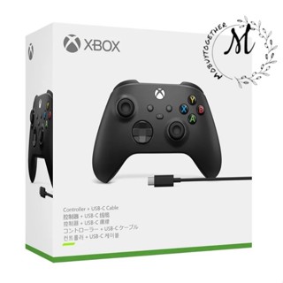 Xbox 無線控制器- 磨砂黑 遊戲手把 + USB-C 纜線