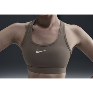 NIKE AS W NK SWSH MED SPT BRA 運動內衣 女 貂毛棕/白 DX6822-233【S.E運動]