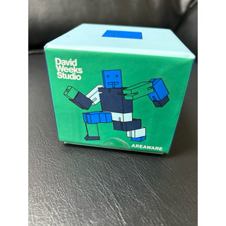 Cubebot 酷比木製機器人【Areaware Cubebot酷比人變形機器人公仔/ 小型/ 漸層藍】無毒積木金剛