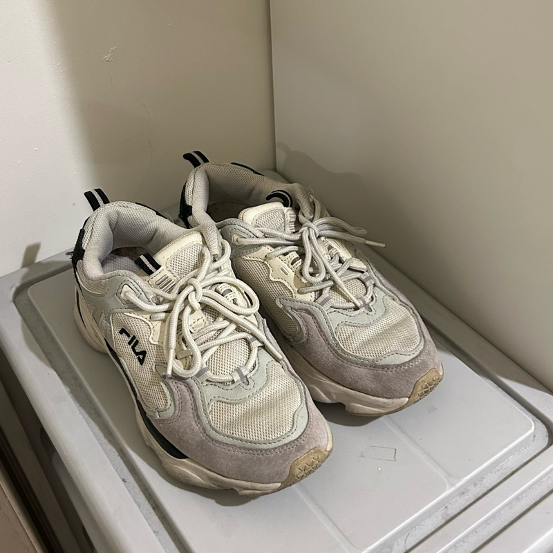 韓國 Fila skipper 老爹鞋 奶茶黑