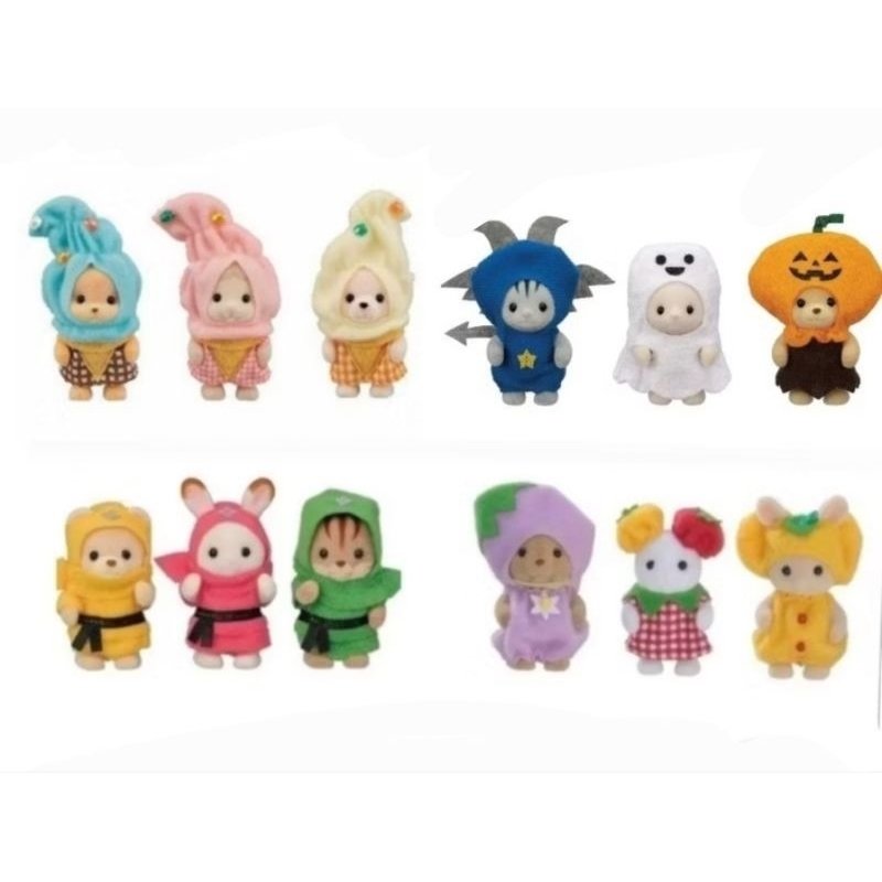 森林家族 拆售 寶寶篇 蔬菜 水果 忍者 萬聖節 南瓜 小惡魔 幽靈 海狸 綿羊 霜淇淋