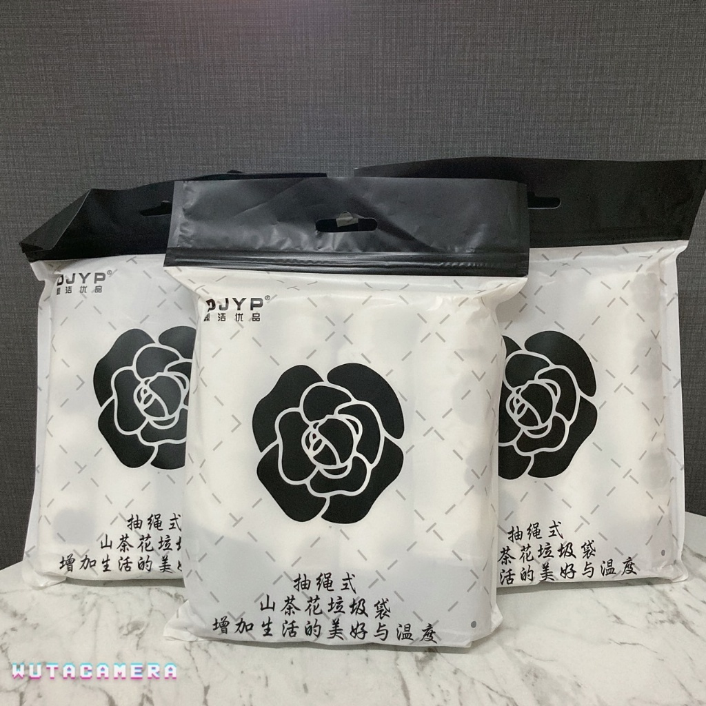 山茶花 輕奢抽繩垃圾袋 40入 450mm*500mm