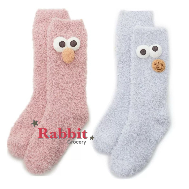 🎉小兔雜貨坊🐰🎉日本Gelato pique 芝麻街聯名款 人氣角色立體絨毛長襪