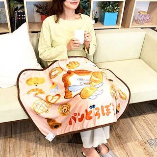 全新現貨日本✈️ 大人氣繪本 麵包小偷 法蘭絨/羊羔絨 披肩毛毯 小毯子