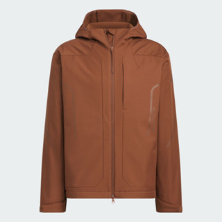 adidas 男款 外套 運動連帽外套 亞規 th softshell jk 咖啡 jz1151