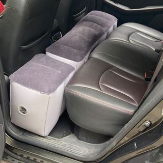 【臺灣優選】2025最新款 車載旅行床車內充氣 用品汽車後排座間隙墊 放腳登踏兒童氣墊 汽車床墊 車內周邊百貨