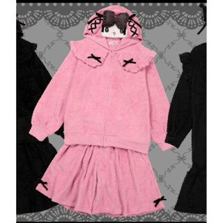 🌟正品🌟日本原單🇯🇵三麗鷗Sanrio🎀地雷系🎀 美樂蒂 Melody 居家 睡衣 連帽 拉鍊外套 刺繡 套裝
