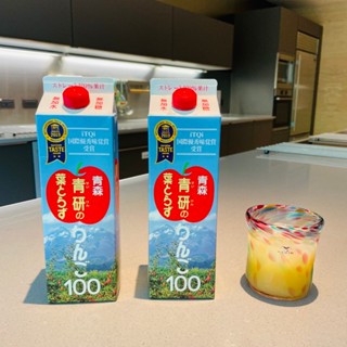 箱購 日本青研 天然純榨蘋果汁6入/12入｜容量980ml-限購一箱《蘋果汁 無新增 天然純榨》