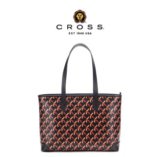 CROSS 頂級 小牛皮 購物包 拖特包 約瑟芬系列 Monogram 全新 專櫃 展示品 (黑色) 限量1折