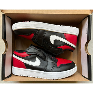 全新附盒Air Jordan 1 AJ1 Low Alt 童鞋 19cm 黑紅 Black&RED “Bred”