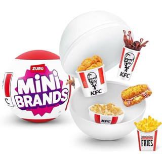 美國zuru Mini Brands KFC 肯德基食物驚喜蛋 微縮 迷你玩具 炸雞 薯條 袖珍 場景