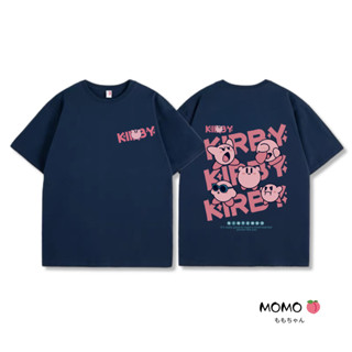 【MOMO】100%純棉短袖 星之卡比T恤 星卡衣服 可愛情侶短袖 韓版寬鬆顯瘦印花t恤 大尺碼短袖 100kg可穿