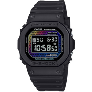 【CASIO】G-SHOCK 最經典的款式 虛幻彩虹磚牆 DW-5600RW-1 臺灣卡西歐公司貨