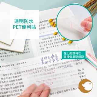 【CHL】杉桔格 ins 透明防水 多種尺寸 PET便利貼 筆記 學習 註記註解 透明便利貼 防水便利貼