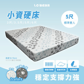 小資2.3型灰蒲公英/銀杏色硬式彈簧床墊 MIT臺灣製