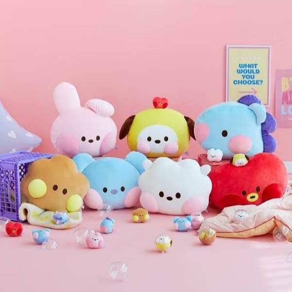 【現貨】BT21 minini毛絨抱枕 BT21娃娃抱枕 COOKY TATA 玩偶抱枕 午睡靠枕 BTS 防彈少年團