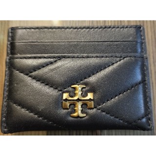 Tory burch 名片夾卡夾 小羊皮黑色