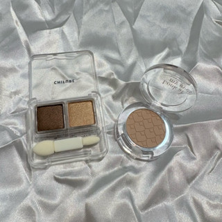 Chifure 05雙色眼影+etude house br401單色眼影 皆開啟拍照