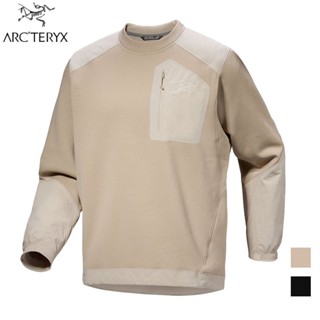 【Arcteryx 始祖鳥】男 Konseal 快乾長袖圓領衫 黑 盧恩褐 圓領長袖上衣 寬鬆 X000008454