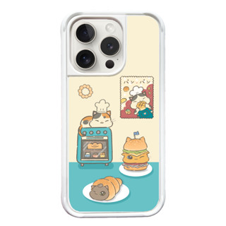 COMPLE｜MagSafe感應式卡槽防摔殼_悠遊卡手機殼 x 磁吸無線充電 For iPhone（桌上麵包貓貓）