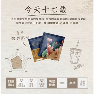 衣索比亞-今天十七歲 25入 JOMO 經典款莊園精品濾掛式咖啡