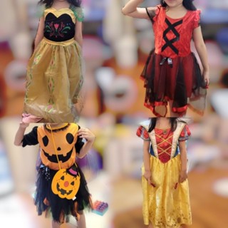 兒童萬聖節打扮服裝，安娜公主，南瓜，小惡魔，白雪公主