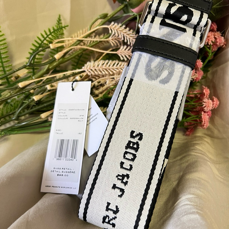 MARC JACOBS MJ 背帶 史努比背帶 聯名款寬背帶 現貨