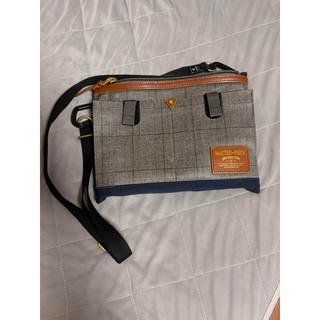 MSPC master piece 二手 美品 肩背包 日本製 灰色 格紋
