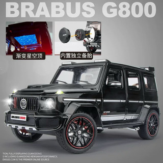 「1: 24」賓士- Brabus-G800模擬合金休旅車模型