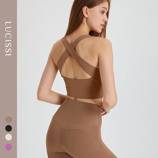LUCISSI｜美背瑜珈內衣 胸墊內衣 美胸背心 挺胸美背 bratop美背 露背內衣 瑜伽內衣 運動內衣 顯胸 現貨