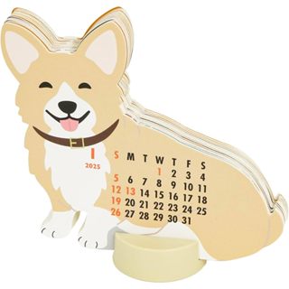 ＼日本現貨／2025年 Greeting Life 動物造型立體桌曆 科基 柴犬 拉布拉多 狗狗 共三款