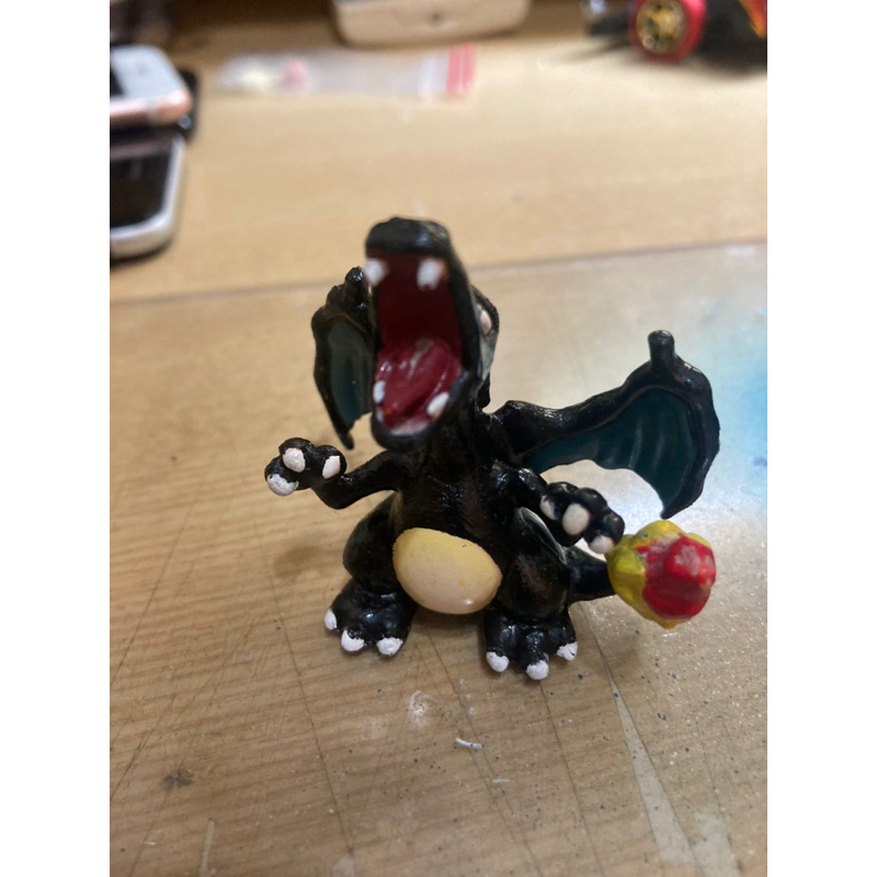 色違噴火龍 黑噴火龍 古早夢幻逸品 90年生產任天堂TOMY製！極巨化噴火龍 超級噴火龍 寶可夢 神奇寶貝Pokemon