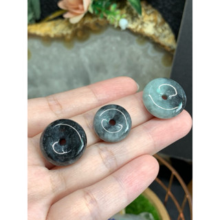 J.S精品珍寶*「天然翡翠」 * P * 烏雞平安扣/黑烏雞/灰黑烏雞/黑綠烏雞