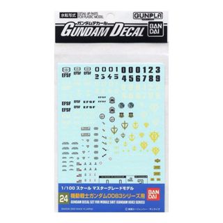 【自由模型】全新現貨 BANDAI 鋼彈水貼紙 No.24 MG 1/100 0083系列通用
