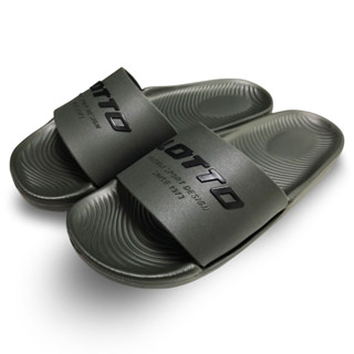 【LOTTO 樂得】男 漂浮拖鞋 墨綠/白2色 尺寸:25-29cm LT1AMS3959/LT1AMS3955