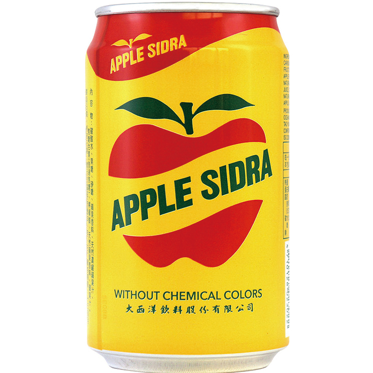 【小肥黃】蘋果西打330ml /鋁罐/汽水/飲料/氣泡/蘇打