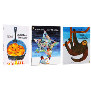 正版平裝大開本 Eric Carle Pancakes/ Draw me a star/ Slowly Sloth