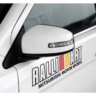 現貨 三菱 Ralliart 拉力藝 後檔 車貼紙 Ralliart 三菱 後檔 玻璃車貼 貼紙拉花 可客製