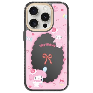LANIS 磁吸版 透黑框 彼安諾 鏡面草莓蝴蝶結 手機防摔 iPhone 16 15 14 13 Pro Max