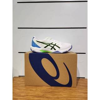 ASICS 亞瑟士 GEL-Rocket 羽球鞋 1071A091-102白/綠/黑色