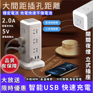 限時下殺🔥2.8米/4.8米 立式延長線 延長線插座 防水插座 立式插座 延長線 usb延長線110V/220V通用